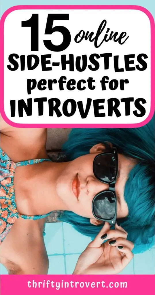 15 online side-hustles for introverts pin