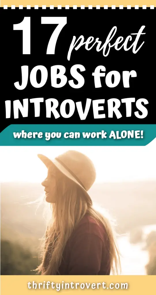 17 jobs for introverts pin