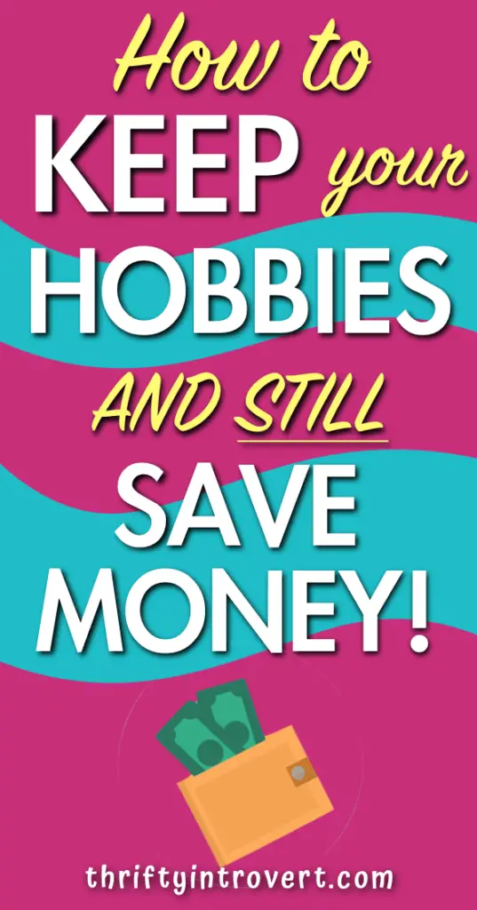 save money on hobbies pin