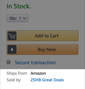 product fulfillment by amazon example