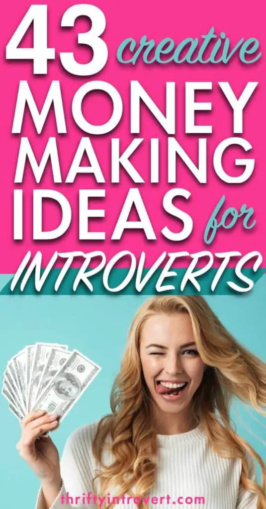 43 money making ideas for introverts pinterest pin