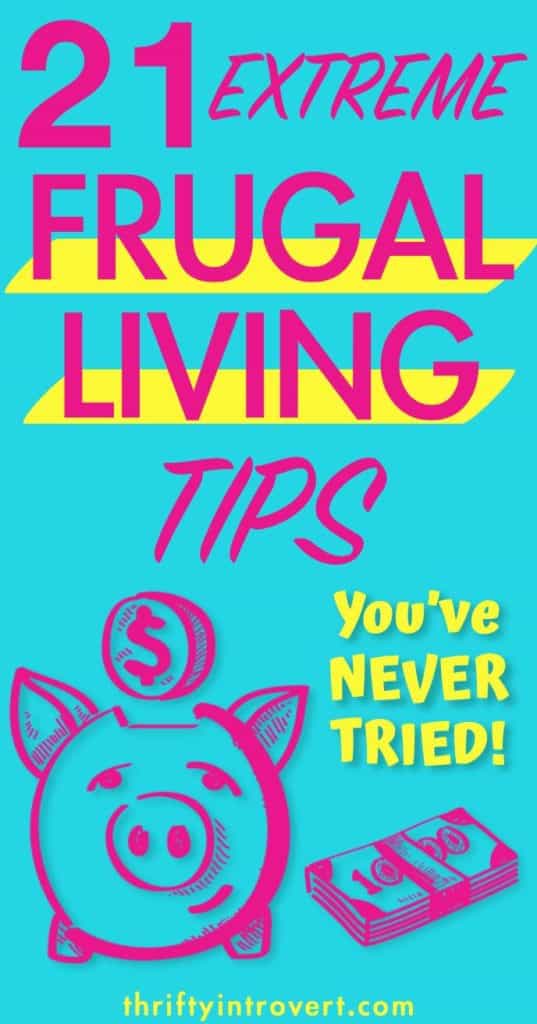 21 extreme frugality tips pinterest pin