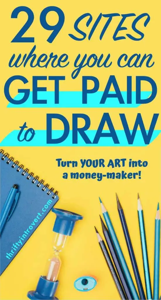 make money by drawing pinterest pin