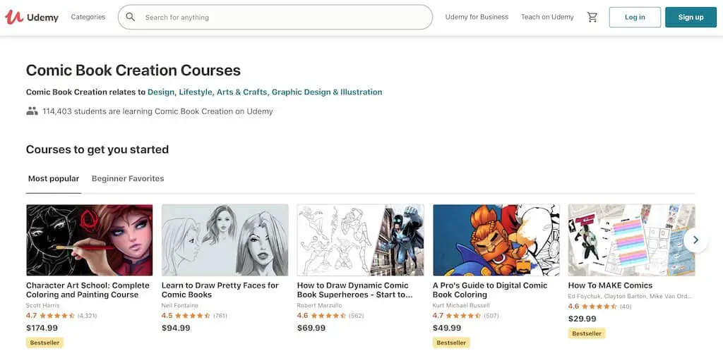 tutor drawing on Udemy