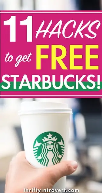 how to get free starbucks drinks pin