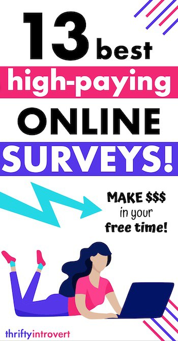 highest paying survey sites pin