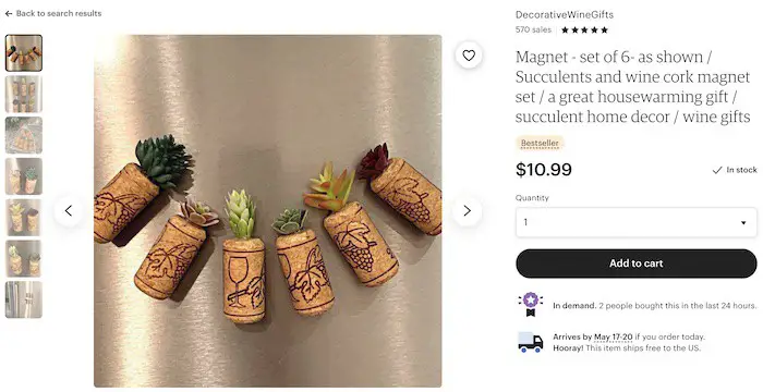 wine cork magnets crafts to sell